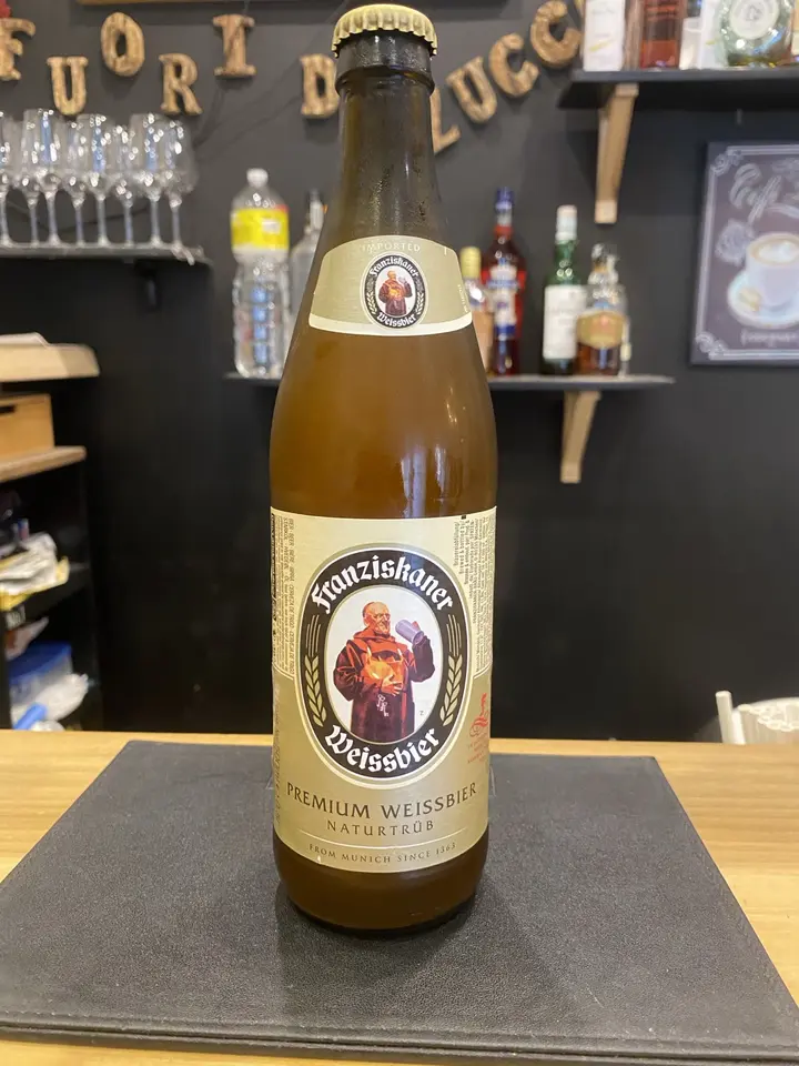 Bottiglia di Franziskaner Hefe-Weissbier